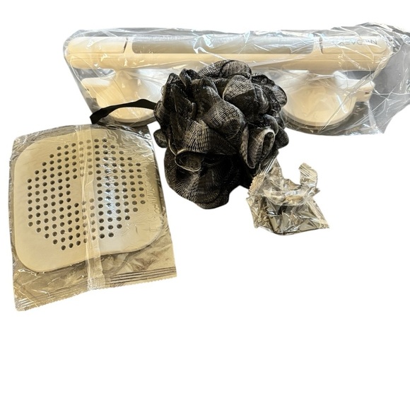 Suction Grab Bar No Drill Bathtub Shower Toilet Fridge Handicap Safety Loofa - Picture 2 of 9